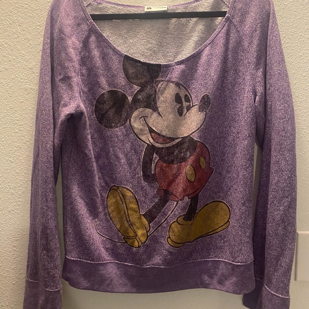 Disney parks Mickey Purple Top Size XL